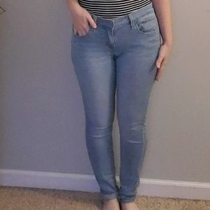 Light Wash Skinny Jeans